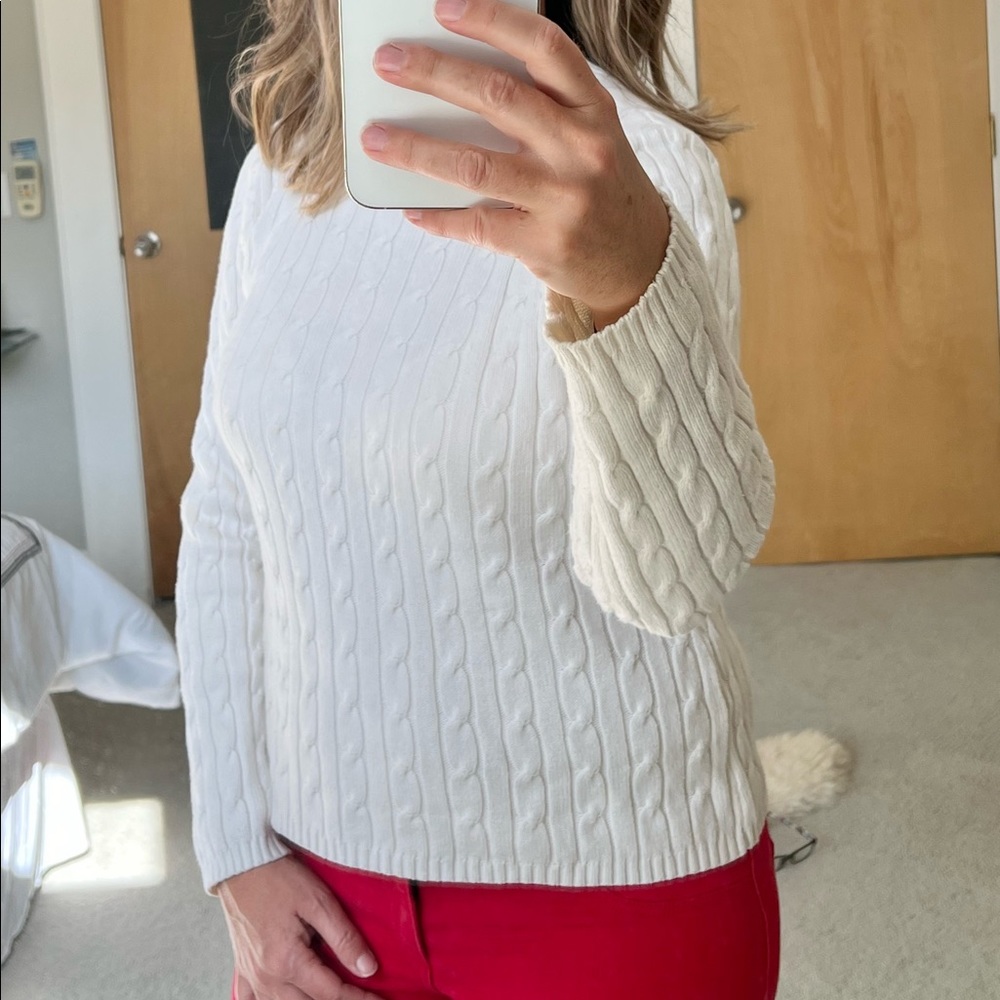 St Johns Bay cable knit sweater